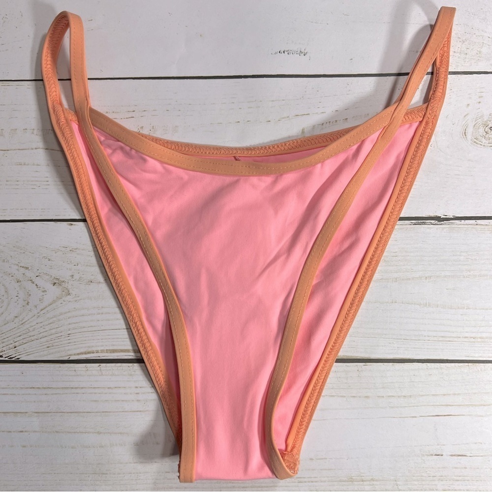L*Space | Tommy Bitsy Bikini Bottom In Crystal Light Pink and Tangy | XS - Picture 4 of 8